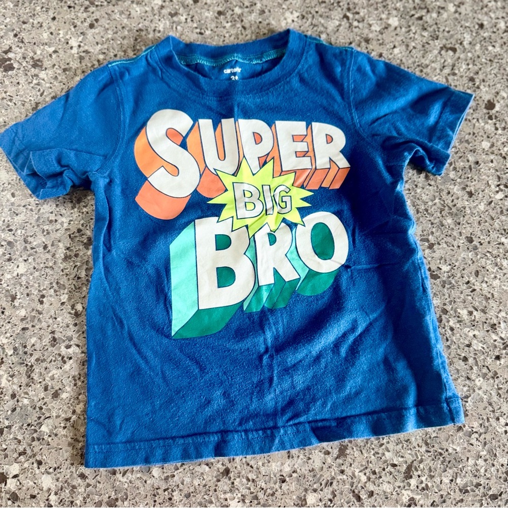 Carter’s l Super Big Bro Blue T-Shirt l Size: 3T